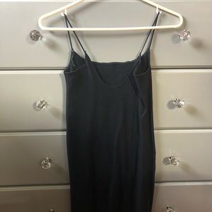 Abercrombie & Fitch Women’s black seamless rib cami mini dress